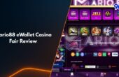 Mario88 eWallet casino fair review banner featuring slot games, live games, and payment options on 96M platform