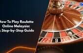 Roulette wheel close up for online roulette players in Malaysia learning with 96M
