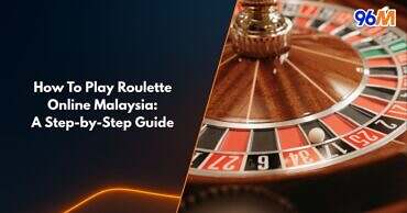 Roulette wheel close up for online roulette players in Malaysia learning with 96M