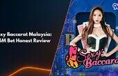 Sexy Baccarat Malaysia casino banner featuring female dealer for 96M review