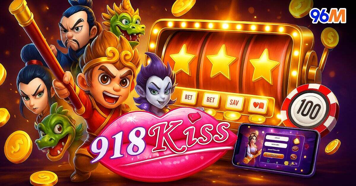 Illustration of 918Kiss slots with the game characters