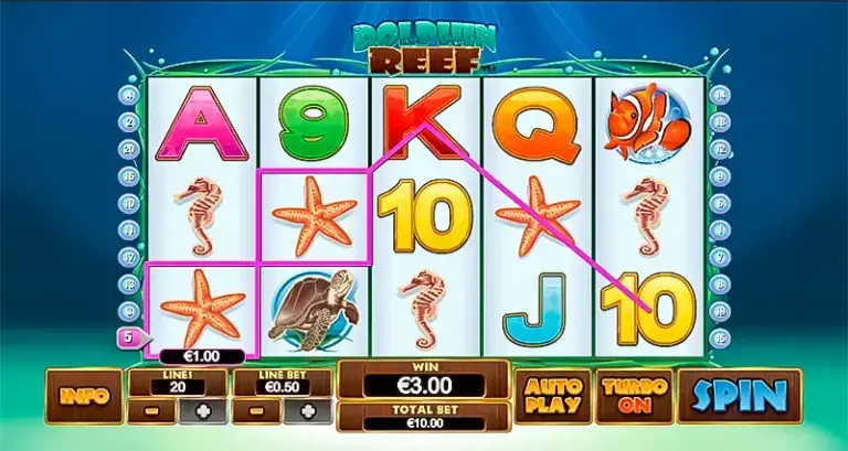 Gaming scene of Dolphin Reef 918Kiss