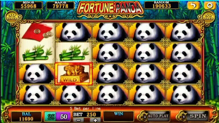 Gaming scene of Fortune Panda 918Kiss