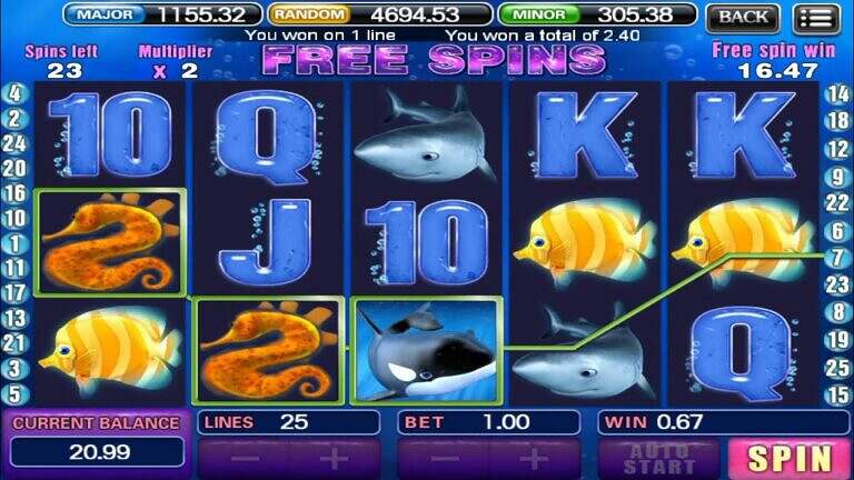 Gaming scene of Great Blue 918Kiss